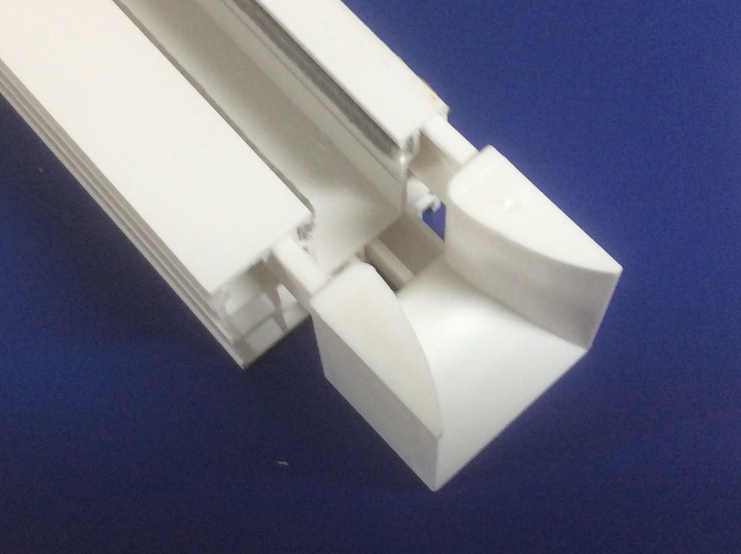 PVC Rollladenführung SET - mehrteilig - 57x30mm - Industrie- und